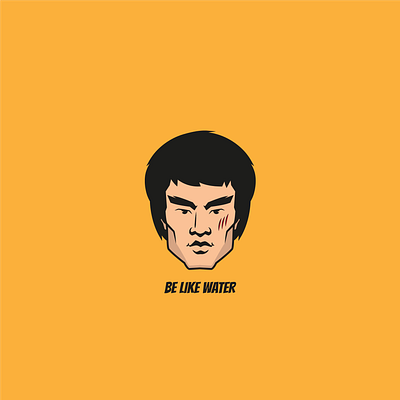 Bruce lee tribute adobe bruce lee design illustration illustrator movie vector vector art