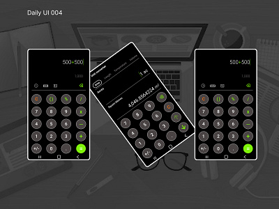 Daily UI OO4 - Calculator Design. app branding design icon illustration logo typography ui ux vector