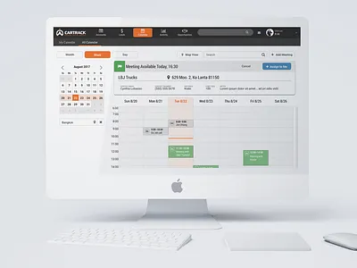 Cartrack CRM sketch ui ux