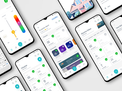 Smart Home Mobile App Design app clean colors design home illustration kreakif management mobile smart turkey ui