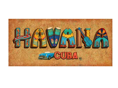 Havana, Cuba branding creative cuba design graphic design havana illustration lettering texture type