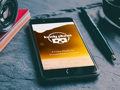 Lonely Planet VR Concept google cardboard travel app ui vr
