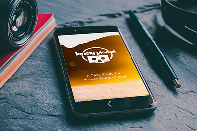 Lonely Planet VR Concept google cardboard travel app ui vr