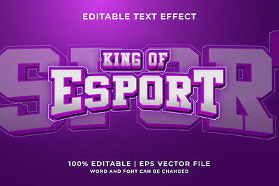 Esport tournament logo text effect premium vector 3d banner design editable embossed esport graphic design illustration lettering logo logotype poster text effect typography vector