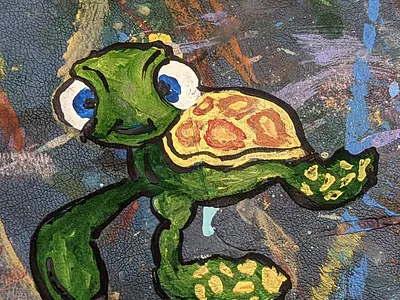 Vero beach hatchling illustration painting