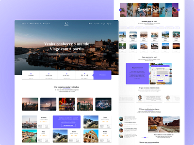 Travel Agency branding design illustration ui ux