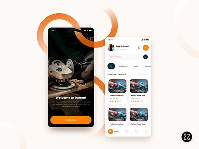 TooRent – App for renting tools app design application application design building construction renovation rent rent tools tools ui ui ux ui design uiux ux design