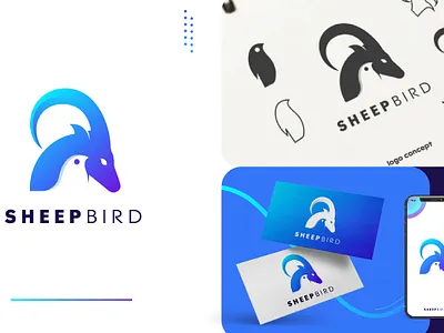 SHEEPBIRD branding creativelogo design fiverr freelancer illustration logoexcellent typography upwork