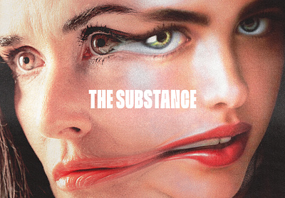 THE SUBSTANCE (2024) ALT. MOVIE POSTER I advertising collage demi moore film graphic design key art luisito collagea movie poster poster design the substance