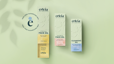 Erleia, Face Oil brand identity brand world branding creative agency design graphic design logo packaging packaging design