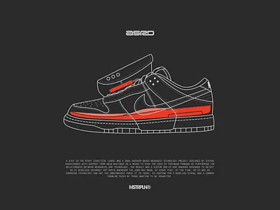 ASRD - A Step In The Right Direction - Schematic brand branding graphic design identity illustration logo mark minimal sneaker tech technology