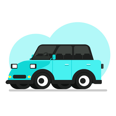 Car icon. Flat illustration of car vector icon for web design electricity