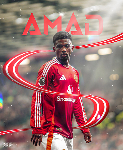 Amad Diallo ✨ design football graphic design manchester united soccer