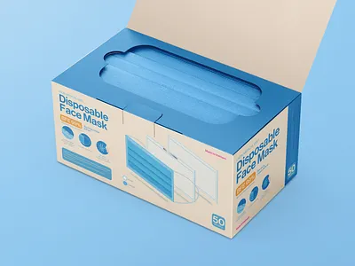 Disposable Face Mask corona covid 19 design disposable mask packaging vietnam virus