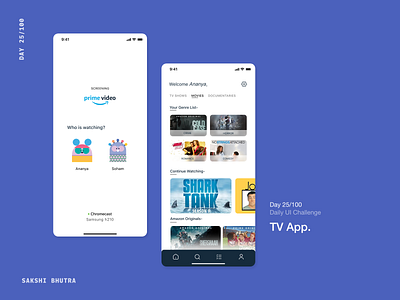 TV App 025 app chromeextention dailyui dailyui025 design onlinetv tvapp ui ux