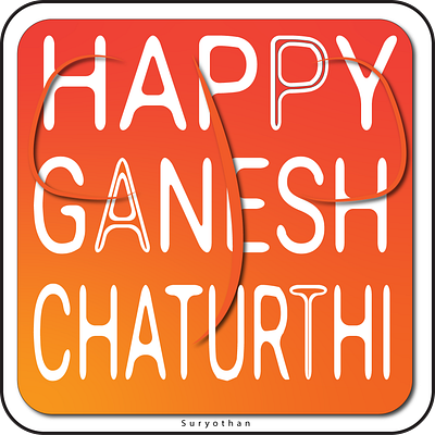 Ganesh Chaturthi ganeshchaturthi illustration indianfestival typography vector