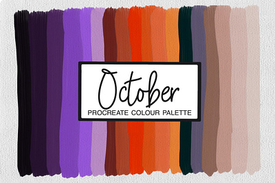 October Colour Palette halloween procreate color