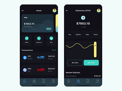 Wallet app banking app bitcoin coin crypto currency crypto wallet currency exchange exchange money transfer tajul tajulislam transfer wallet app wallet ui