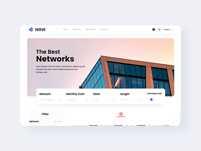 Telecom Landing Page branding design figma uiux