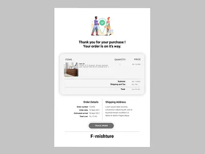 Email receipt: UI Design app branding design icon illustration logo typography ui ux vector