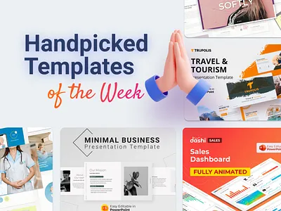 Our Handpicked Templates of the week 🔥 3d animation branding business creative dashbord design graphic design illustration infographic logo medical motion graphics powerpoint powerpoint template presentation slaes tourism travel ui