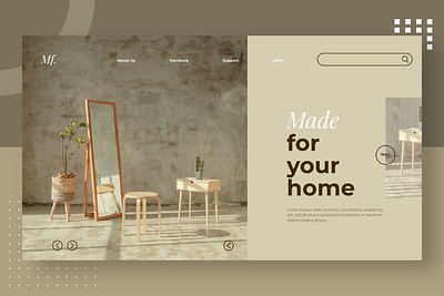 Furniture Hero Header PSD / XD app blog clean design donation events full furniture html illustration multipurpose onepage portofolio purpose rescue ui ui design ux ux design website