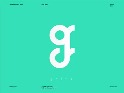 Green Financial Centre Logo a b c d e f g h i j k l m n branding f letter financial g letter gfc graphicdesign icon investing lettermark logo logo designer logomark logos minimal monogram negative space t h e q u i c k b r o w n f o x typography visual identity