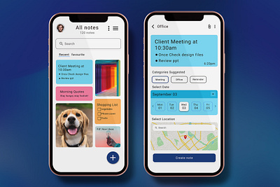Notes App mobile app mobile notes app notes notes app ui ui design uiux