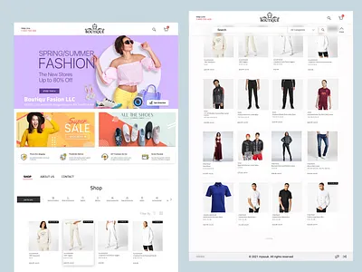 Shop Page templet for Whatsapp Multi Shop Builder e commerce qr qrshop shop ui youfind4