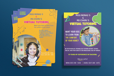 Virtual Tutorial Flyer flyer flyer design graphic design marketing photoshop