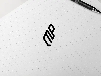 MP MONOGRAM CONCEPT LOGO app branding design icon illustration logo typography vector