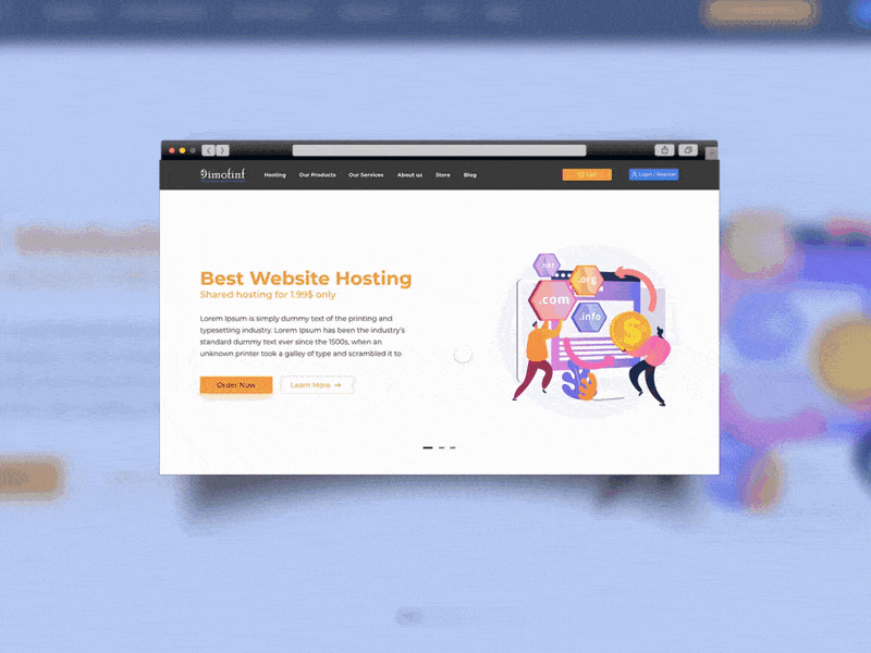 Landing Page design hero scene illustration landing page logo ui uidesign ux uxdesign website xd xd design