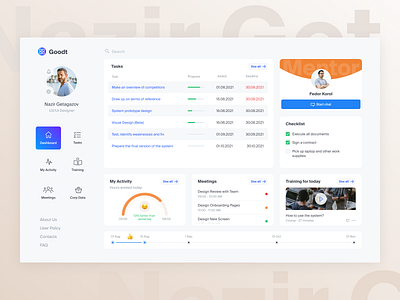 Dashboard activity crm dashboard design task tasks todo ui uidesign ux uxdesign web