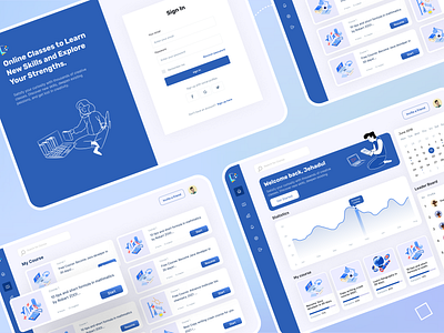 LMS- e learning platform 2021 admin course dashboard design e learning education lms online course ui ui design uiux