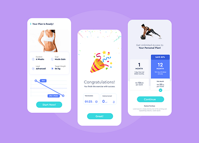 Workout App Ui Exemple Scenes app ui design flat ui design illustration sample app ui ui ui design ux workout