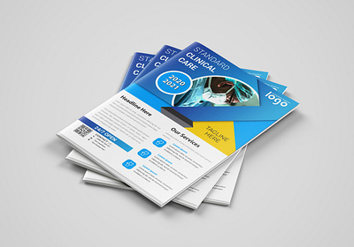 Medical Flyer Design Template branding clinical doctor flyer mediacal