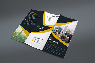 Corporate Trifold Brochure Design Template 3 pages branding brochure business corporate trifold