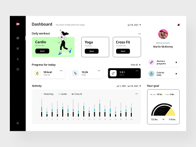 Sport activity dashboard action dash dashboard dashboard design dashboard sport dashboard web design sport dashboard sporty ui user experience user interface ux vector web website