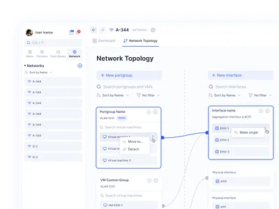 SkySpace app crm design typography ui ux