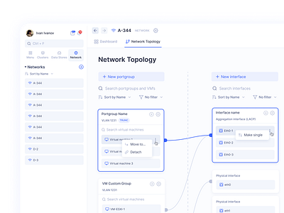 SkySpace app crm design typography ui ux