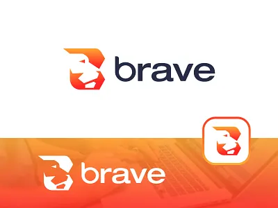 Brave 3d animal app icon app logo branding brave browser conceptual logo creative logo internet browser lion logo design branding logo designer logo rebrand logo redesign logotype vector