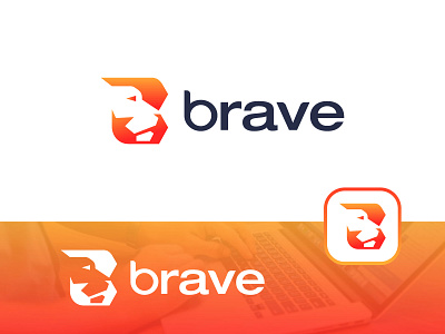 Brave 3d animal app icon app logo branding brave browser conceptual logo creative logo internet browser lion logo design branding logo designer logo rebrand logo redesign logotype vector