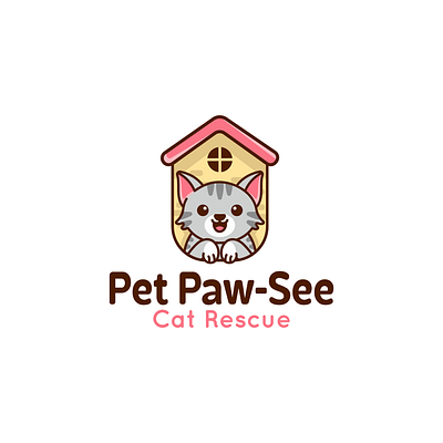 Cat Logo cat cat design cat logo character design design graphic design home home logo house house logo illustration kitty kitty logo logo logo design vector
