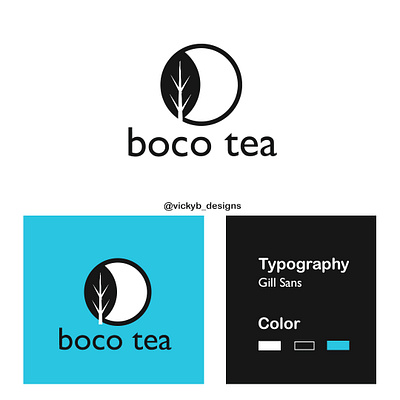 Boco Tea Brand branding design graphic design illustration logo typography