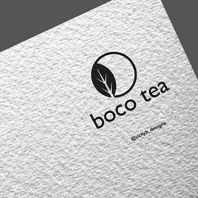 Boco tea Logo branding design graphic design logo typography