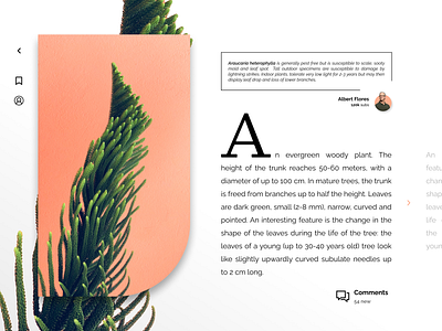 DailyUI challenge: Blog Post #035 035 article blog blogging challenge dailyui eco figma graphic design imagery photoshop plant post typography ui unsplash writing