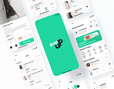 Snap Up app ui banners design e commerce ecommerce home page icons illustrations mobile app design mobile ui online store shopping ui ux ui design ui ux uidesign uiux uiux design uiuxdesign ux design