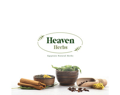 Heaven Herbs branding coffee graphic design green health herbal tea herbs logo packaging spices tea wellness