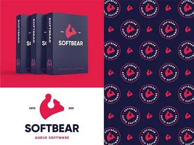 Softbear Logo Design audio logo badge design bear logo brand branding branding agency california design design agency graphic design headphones logo logodesign logotype music logo packaging romeu pinho software logo thunder district usa