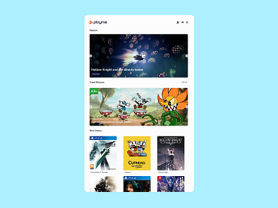 PLAYME - Videogames News WordPress Theme 🎮 blog design games graphic design minimalistic news templates ui ux videogames wordpress design wordpress theme